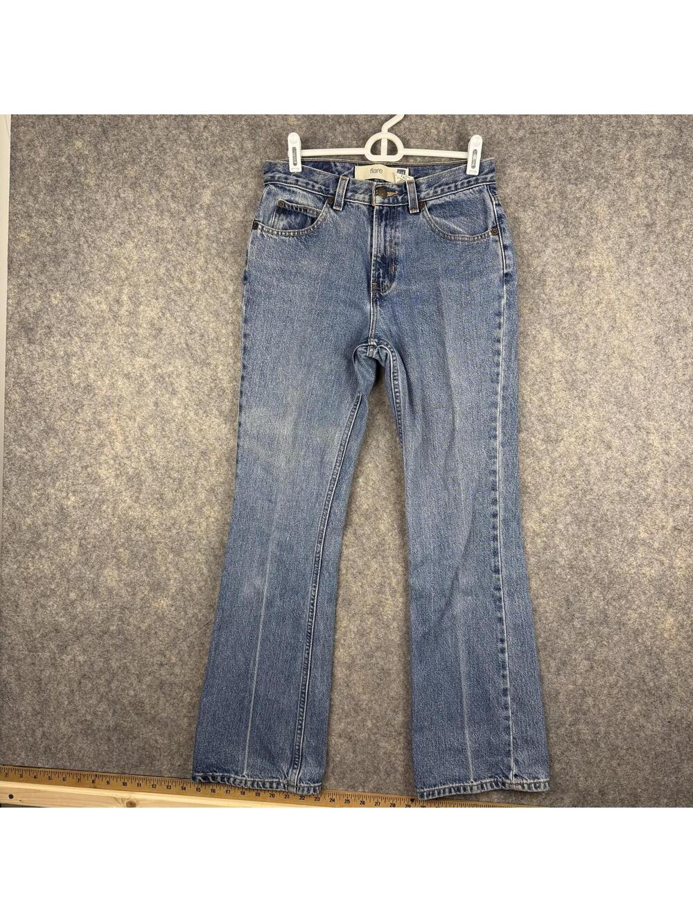 Gap Women’s Flare Medium Wash Blue Denim Jeans Size 4 Regular 31” EUC 701